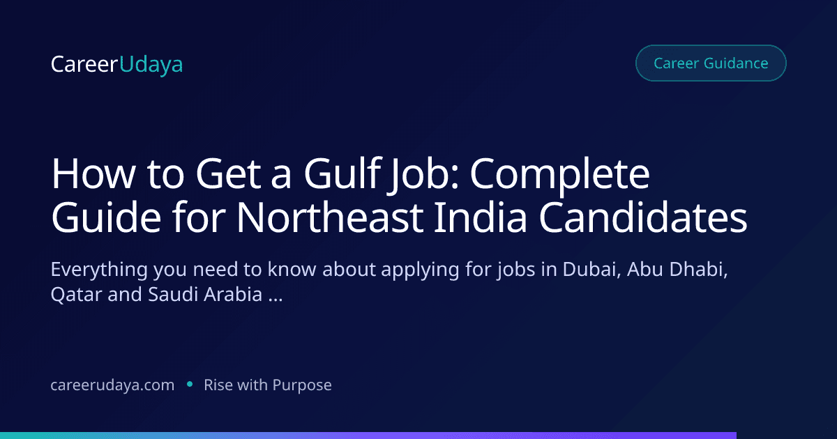 How to Get a Gulf Job: Complete Guide for Northeast India Candidates